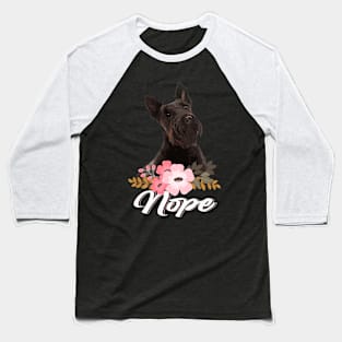 Highland Heritage Terrier Dog NOPE, Tee Triumph for Dog Lovers Baseball T-Shirt